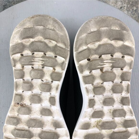 Skechers Womens Size 6 Go Walk Joy Black GogaMat Lace-Up Walking Sneakers 179021 - Picture 10 of 14